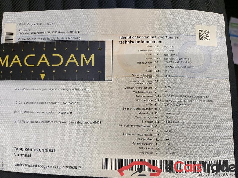 TOYOTA - YARIS 1.5 VVT-i Hybrid 100PK e-CVT Business Plus & Rear Sensors #4