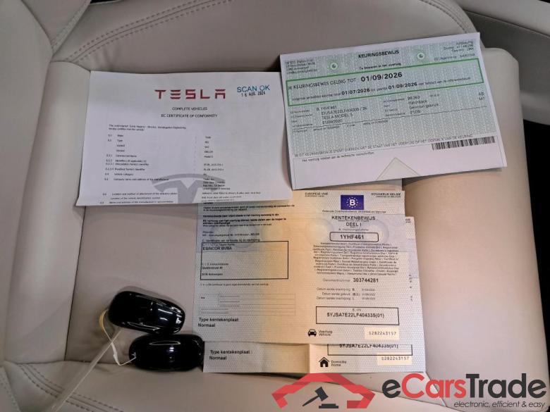 TESLA - TES MODEL S Long Range AWD 562PK With Cream Interior & Multi Coat Paint Red Metallic  * ELECTRIC * #4