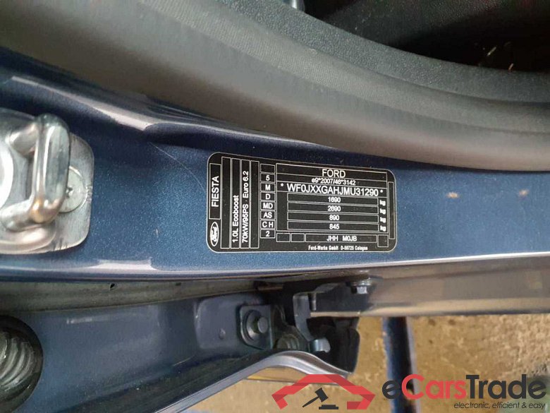 Ford Fiesta (CE1)(2017->) DE - LimS5 1.0 EcoBoost EU6d, Titanium X S/S (EURO 6d), 2020 - 2021 #2
