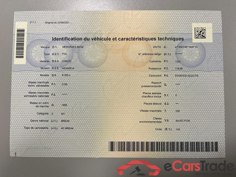 MERCEDES-BENZ A 250 e PHEV Business Solution (EU6AP) #5