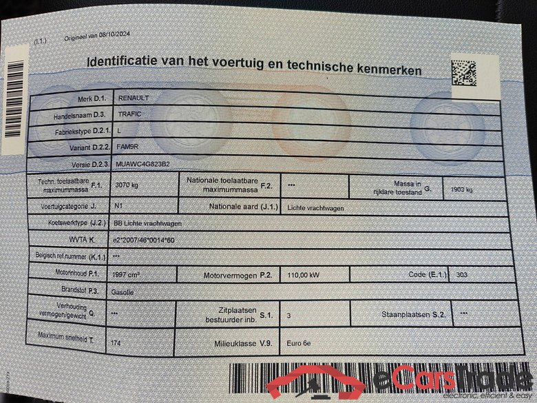 Renault Trafic L2H1 dCi 150 EDC Confort 2.9T 4d !!!Damaged Car !!! #3
