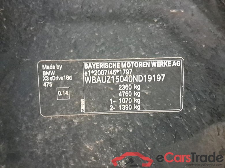 BMW - BMW X3 sDrive18dA 136PK Business Edition Advantage & Pack Business With Vernasca Heated Seats & Electric Foldable Towing Hook #6