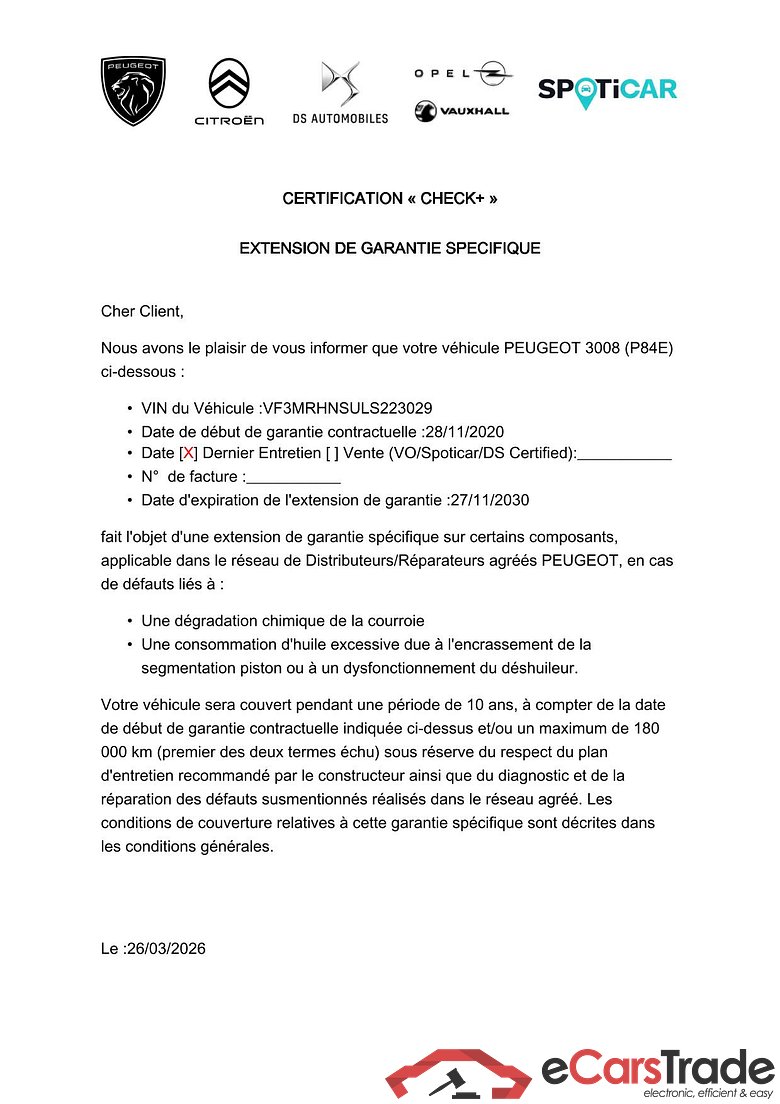 3008 (2016) Puretech 130 S&S EAT8 ACTIVE BUSINESS / GARANTIE CONSTRUCTEUR VOIR PHOTO 2 #2